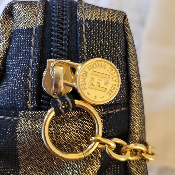 FENDI, Pequin Baguette Pouch, Vintage. FREE LV lock&key w/purchase. - Picture 4 of 9